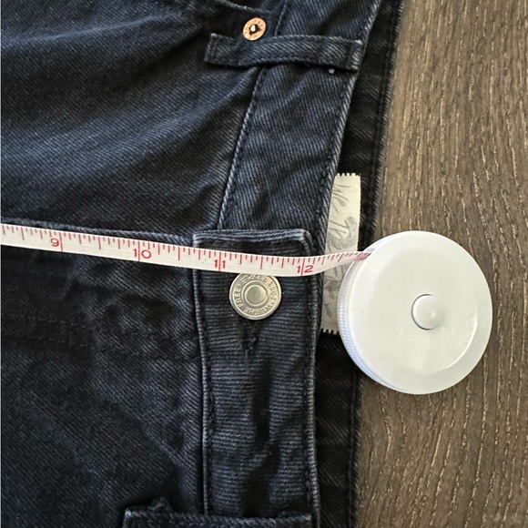 Free People Dakota Straight Leg Jean in Black Sz 29 - Picture 7 of 9